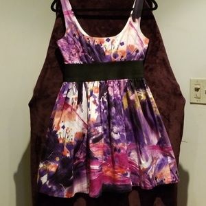 Purple Multi-Colored Dress by Necessary Objects.